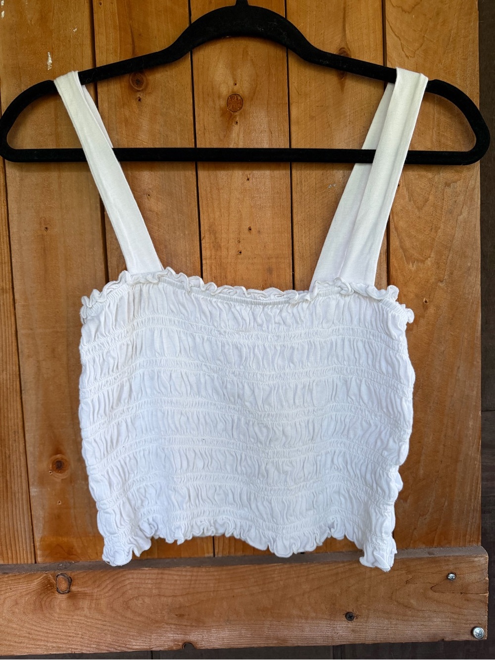 American Eagle cropped smock tank